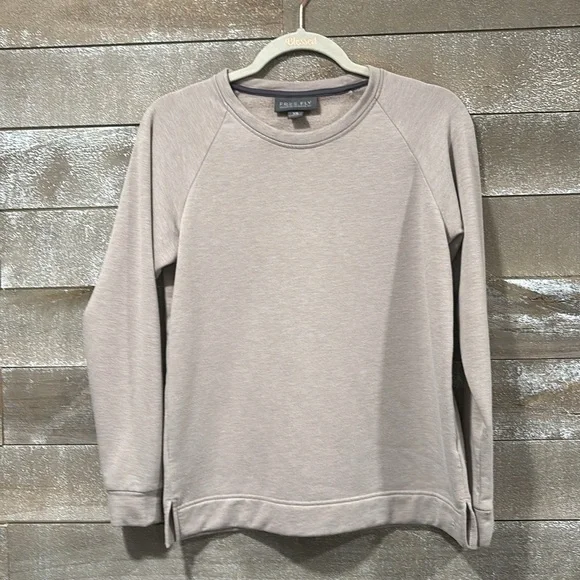 Free Fly Women's Fleece Crewneck Pullover - Bamboo Viscose Lightweight size XS - Picture 2 of 8